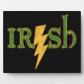 Ierse Lightning Bolt Plaques Fotoplaat (Voorkant)