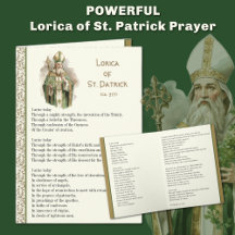Ierse Lorica van Sint-Patrick Gebedskaart