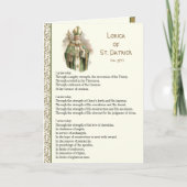 Ierse Lorica van Sint-Patrick Gebedskaart Kaart (Voorkant)