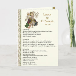 Ierse Lorica van St. Patrick Prayer Kaart