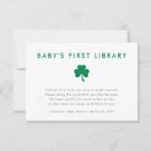 Ierse Lucky Charm-boeken voor Baby's Eerste Biblio Kaart (Voorkant)