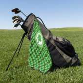 Ierse Lucky Clover Golfhanddoek (Groen)