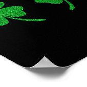 Ierse Lucky Shamrock Borstklaver St. Patricks Dag Poster (Hoek)