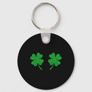 Ierse Lucky Shamrock Borstklaver St. Patricks Dag Sleutelhanger