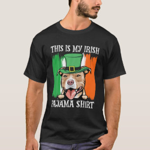 Ierse Lucky Shamrock Groene Klaver Pitbull St. Pat T-shirt