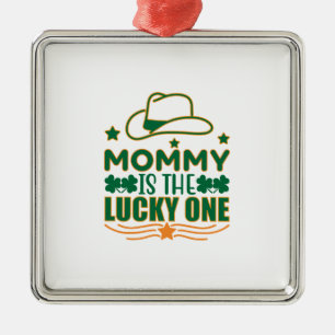 Ierse mama is de gelukkige metalen ornament