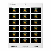 Ierse man drinkt bier St. Patrick's Day Etiket (Full Sheet)
