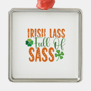 Ierse massa vol mis metalen ornament