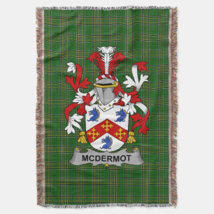  Ierse McDermot Wapen van Familie Crest Ierland Deken