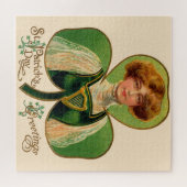 Ierse Meisje St. Patrick's Day Puzzel (Horizontaal)