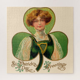 Ierse Meisje St. Patrick's Day Puzzel