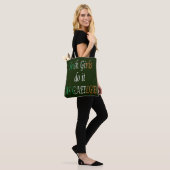 Ierse meisjes doen het als Gaeilge stunt Tote Bag (Op model)