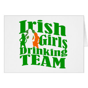 Ierse meisjes drink team