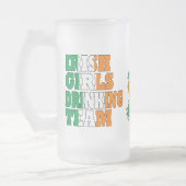 Ierse meisjes drink team matglas bierpul (Links)