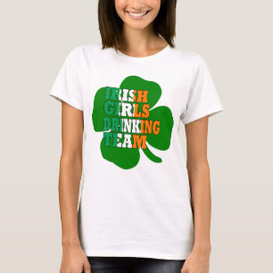 Ierse meisjes drink team St Pats T-shirt