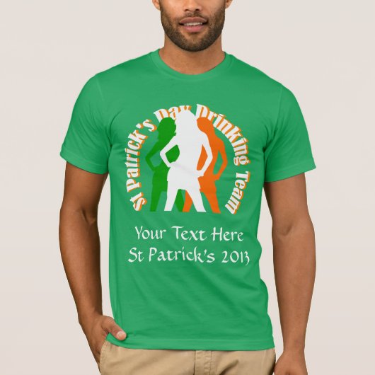 Ierse meisjes drink team t-shirt (Voorkant)