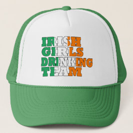 Ierse meisjes drink team trucker pet