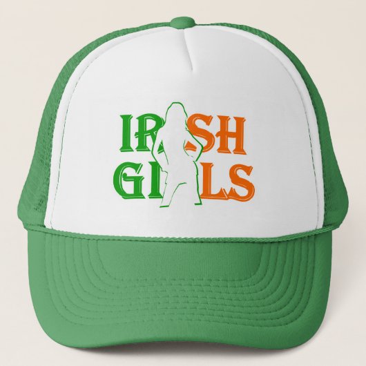 Ierse meisjes St Patrick's day Trucker Pet (Voorkant)