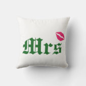 Ierse mevrouw Wedding Pillow Kussen (Achterkant)