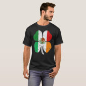 Ierse Mexicaanse vlag Mexico Ierland St Patricks D T-shirt (Voorkant volledig)