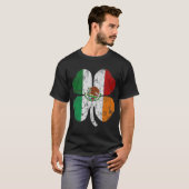 Ierse Mexicaanse vlag Mexico Ierland St Patricks D T-shirt (Voorkant volledig)