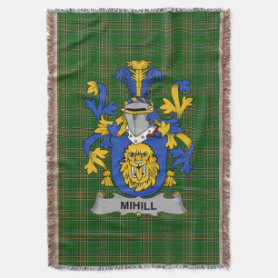 Ierse Mihill Wapen Familie Crest Ierland Deken