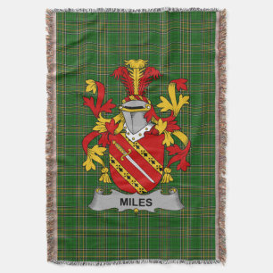  Ierse Miles of Moyles Wapen Familie Crest I Deken
