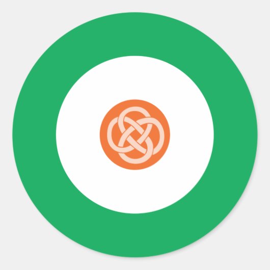Ierse mod ronde Sticker 1 (Voorkant)
