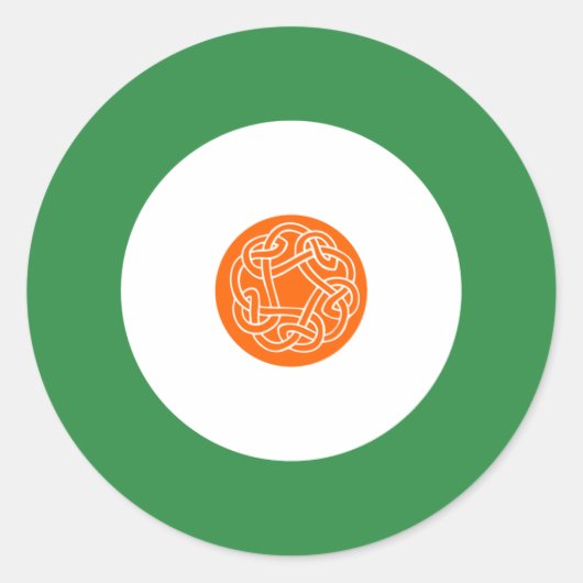 Ierse mod ronde Sticker 2 (Voorkant)