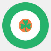 Ierse mod ronde Sticker 3 (Voorkant)