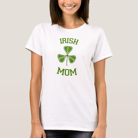 Ierse Moeder Groene Dames T-Shirt (Voorkant)