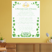 Ierse moeders liefde is een zegen canvas afdruk (Insitu (Woonkamer))