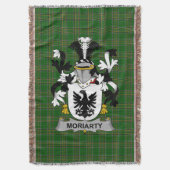Ierse Moriarty of O_Moriarty Wapenschild Familie Deken (Voorkant Verticaal)