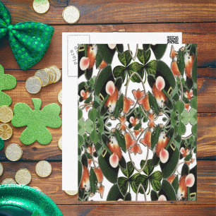 Ierse muis caleidoscoop twee St Patrick's Day Briefkaart