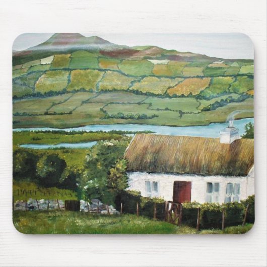 Ierse Muismat Ierland Landschap Mousepad (Voorkant)