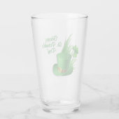 Ierse Muts Gelukkig St. Patrick's Day Glas (Achterkant)