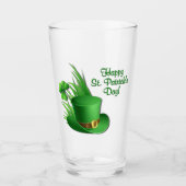 Ierse Muts Gelukkig St. Patrick's Day Glas (Voorkant)