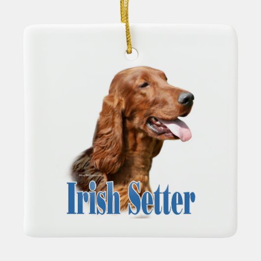 Ierse naam van de zetter keramisch ornament (Voorkant)