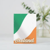 Ierse nationale retro-reisposter briefkaart (Staand voorkant)