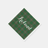 Ierse nationale tekst met tonartan en  tekst servet (Hoek)