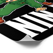 Ierse Ninja Geweldige St. Patrick's Dag Paddys Gel Poster (Hoek)
