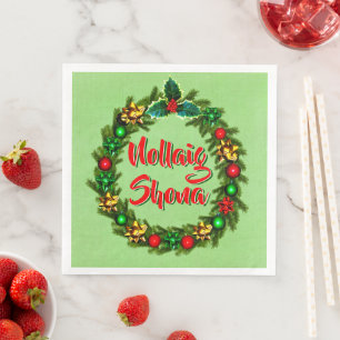 Ierse Nollaig Shona Kerst Servet
