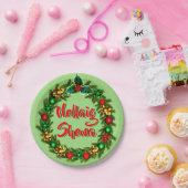 Ierse Nollaig Shona Vrolijk Kerstfeest 7" Papieren Bordje (Feest)