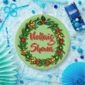 Ierse Nollaig Shona Vrolijk Kerstfeest 9" Papieren Bordje (Feest)