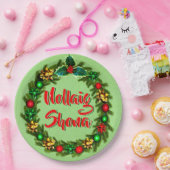 Ierse Nollaig Shona Vrolijk Kerstfeest 9" Papieren Bordje (Feest)