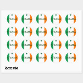 Ierse Obama Ronde Sticker (Vel)
