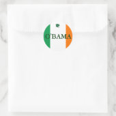 Ierse Obama Ronde Sticker (Tas)