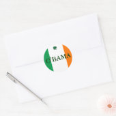 Ierse Obama Ronde Sticker (Envelop)