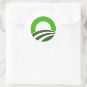 Ierse Obama Ronde Sticker (Tas)