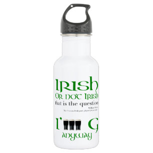 Ierse of niet Ierse St Patrick's Day Waterfles